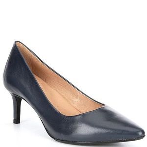 Antonio Melani Elynda Leather Navy Pumps